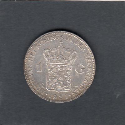 Beschrijving: 1 Gulden WILHELMINA 